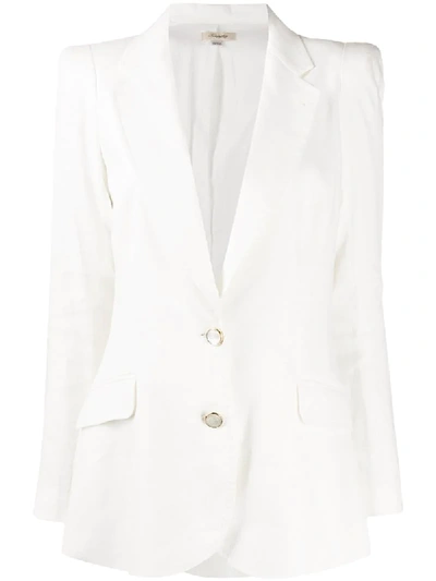 Shop Temperley London Sophia Single-breasted Blazer In White