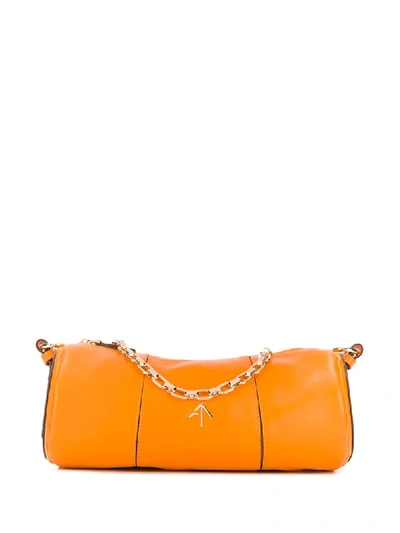 Shop Manu Atelier "mini" 'rothko' Schultertasche In Orange