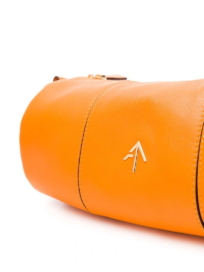 Shop Manu Atelier "mini" 'rothko' Schultertasche In Orange