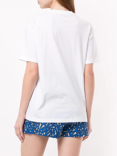 Shop Markus Lupfer 'alex' T-shirt Mit Pailletten In White