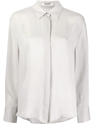 Max & Moi Soie Silk Blouse In Grey