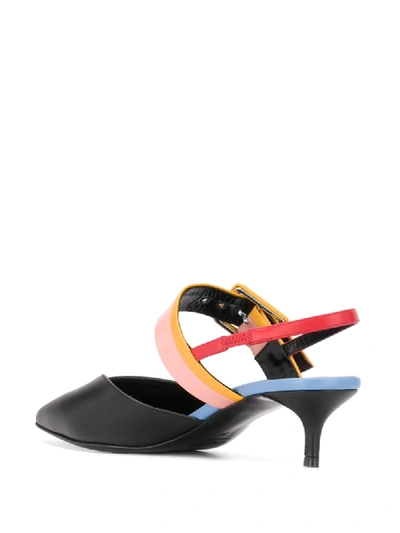 Pierre Hardy Alpha Sling Pumps In Black Leather In Black