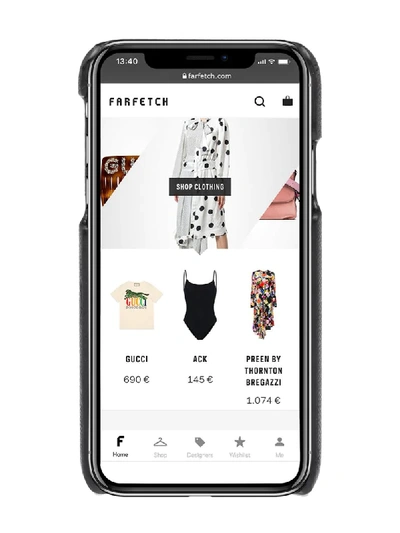 Shop Prada Neck Strap Iphone X/xs Phone Case In Black