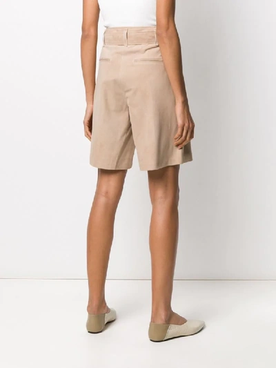 Shop Arma Wide-leg Shorts In Neutrals