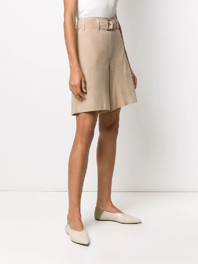 Shop Arma Wide-leg Shorts In Neutrals