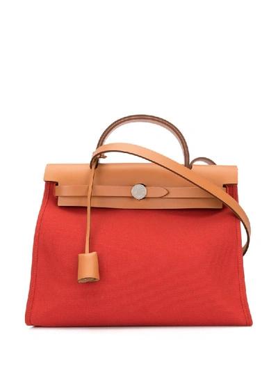 Pre-owned Hermes 2017  Her Bag 2 In 1 21 2way Bag In Red