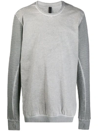 Shop Army Of Me Faded Effect Longline Sweatshirt In Grey