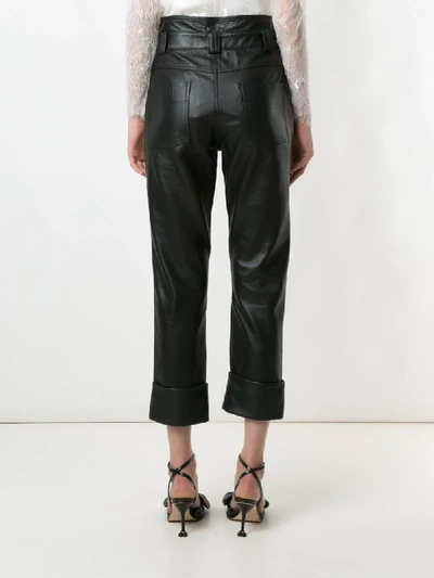 Shop Andrea Bogosian Ronin Leather Trousers In Black