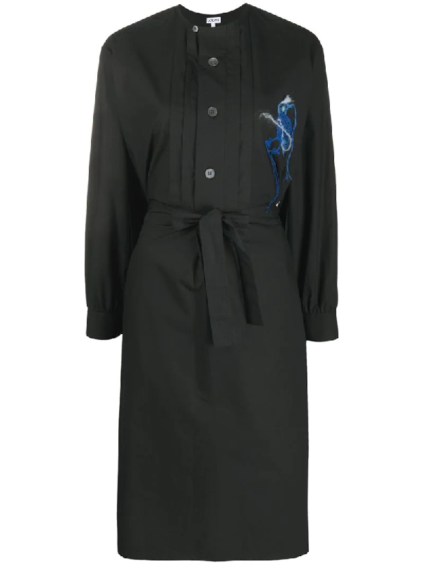 black tunic shirt dress