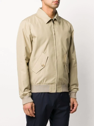 Shop Apc Classic Collar Double Pocket Shirt Jacket In Neutrals