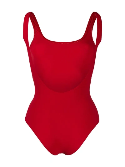 Shop Off-white Low-back One-piece In Red