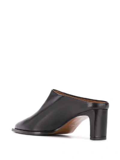 Shop Atp Atelier Pointed Toe Mules In Black