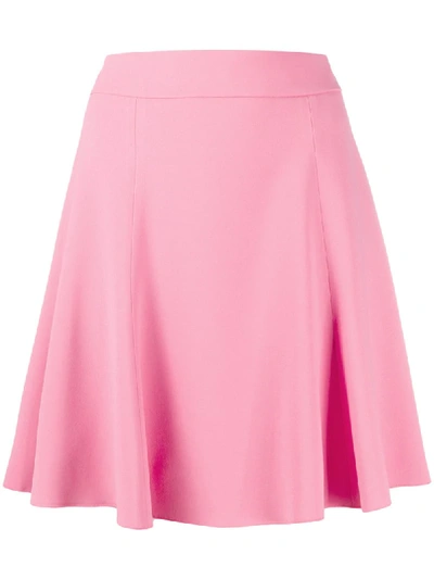 Shop Dolce & Gabbana High-waisted Pleated Mini Skirt In Pink
