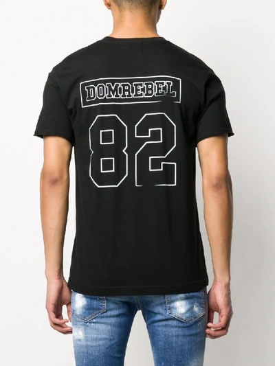 Shop Domrebel T-shirt Mit Teddy-print In Black