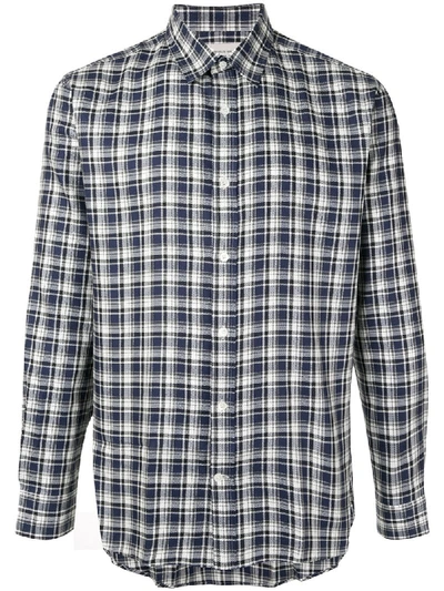 Shop Cerruti 1881 Checked Long Sleeved Shirt In Blue