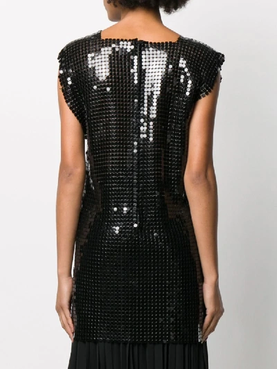 Shop Christopher Kane Chainmail Tunic In Black