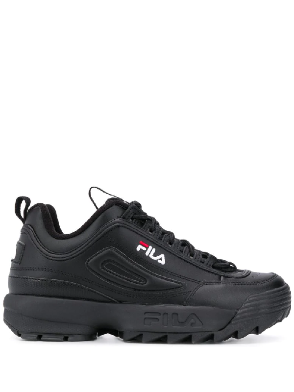 fila chunky sneakers black