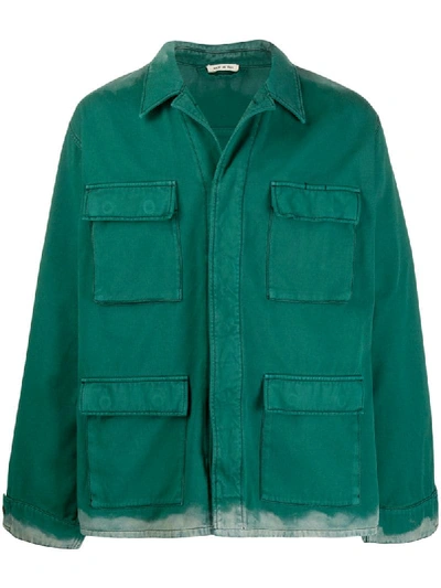 Shop Marni Utility Shirt Jacket In Green