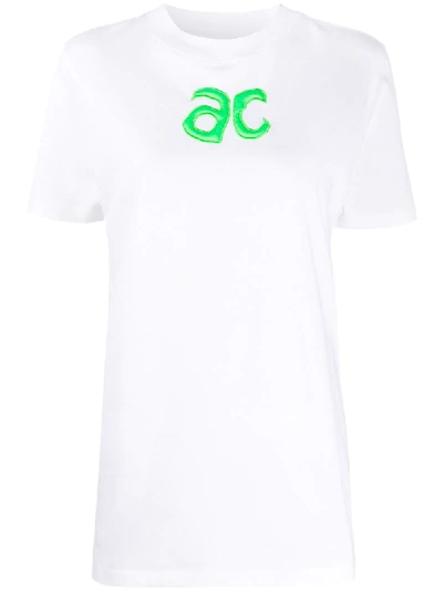 Shop Courrèges Ac T-shirt In White