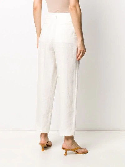 Shop Remain High-rise Tapered Trousers In White