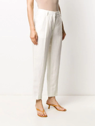 Shop Remain High-rise Tapered Trousers In White