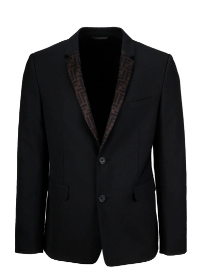 Shop Fendi Blazer In Nero