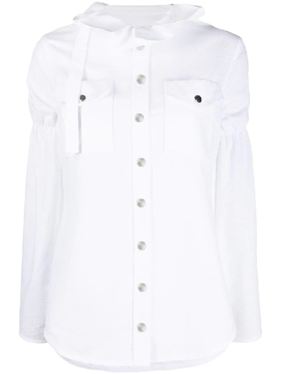 Shop Thebe Magugu Victorina Shirt In White