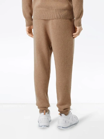 Shop Burberry Monogram Motif Track Pants In Neutrals