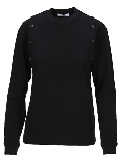 Shop Jw Anderson Button Details T-shirt In Black