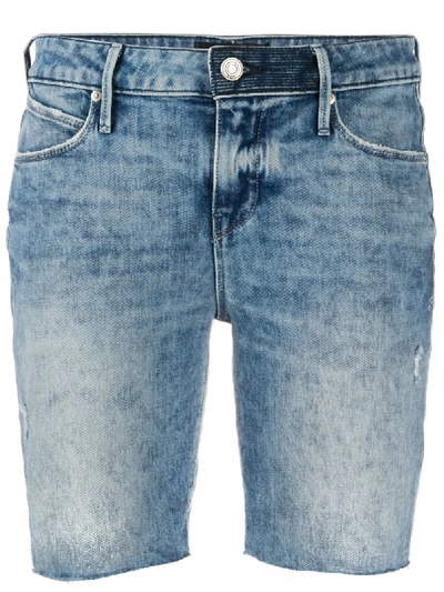 Shop Rta Washed Denim Shorts In Blue