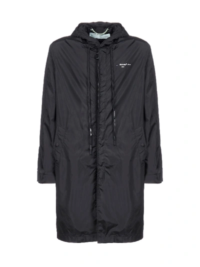 Shop Off-white Coat In Nero/argento