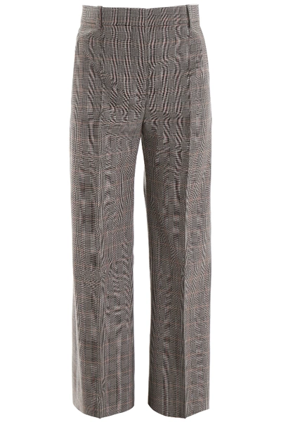 Shop Stella Mccartney Prince Of Wales Trousers In Beige