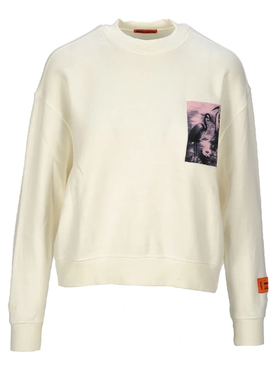 Shop Heron Preston Heron Patch Sweatshirt In Offwhite