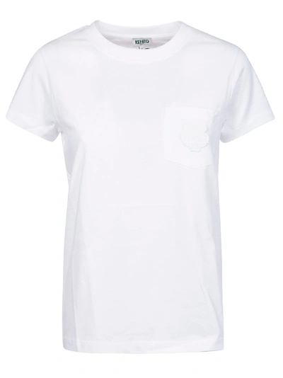 Shop Kenzo Tiger Chest T-shirt In Bianco