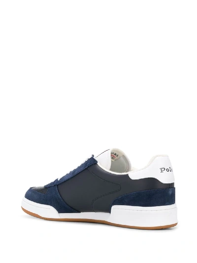 Shop Polo Ralph Lauren Court Low-top Sneakers In Blue