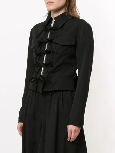 Shop Yohji Yamamoto B/buddha Fitted Jacket In Black