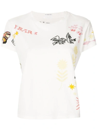 Shop Mother The Boxy Goodie Goodie T-shirt In White