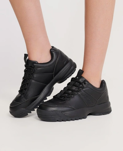 Superdry Chunky Trainers In Black | ModeSens