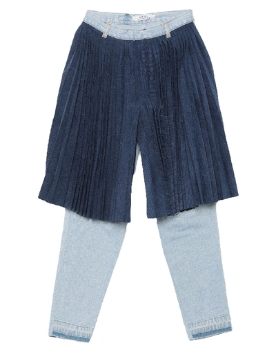 Shop Ksenia Schnaider Denim Pants In Blue
