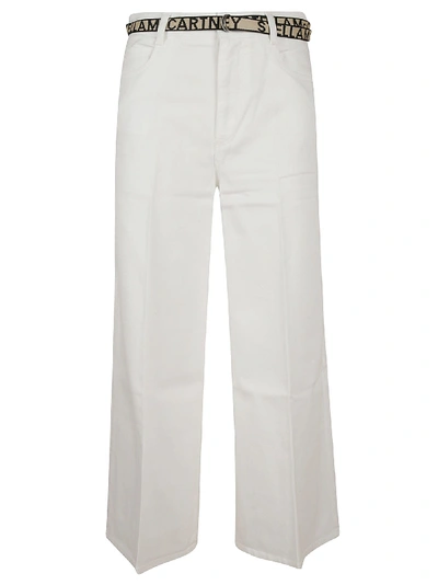 Shop Stella Mccartney Flared Jeans In Bianco