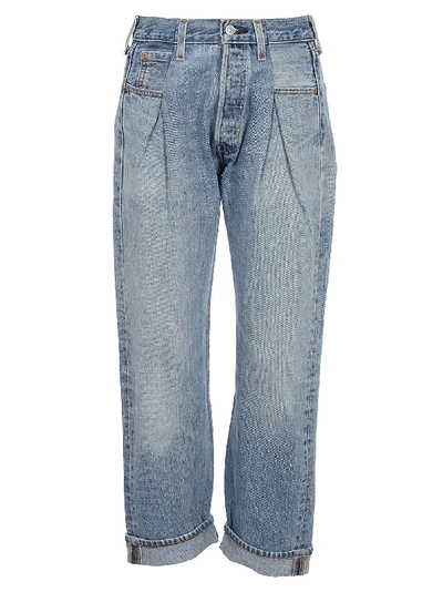 Shop Re/done 40s Zoot Jeans In Blu Denim