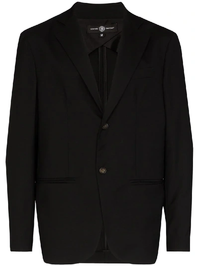 Shop Edward Crutchley Wool Blazer In Black