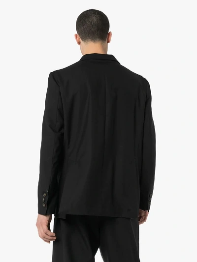 Shop Edward Crutchley Wool Blazer In Black