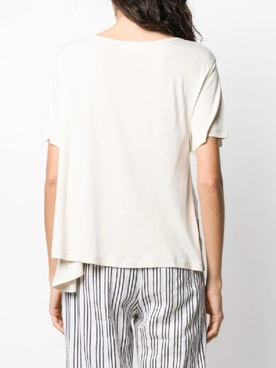 Shop Courrèges Flared Style T-shirt In Neutrals