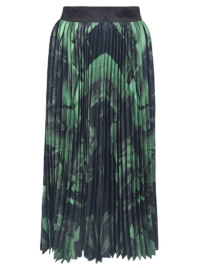 Shop Off-white Dress In Black Green