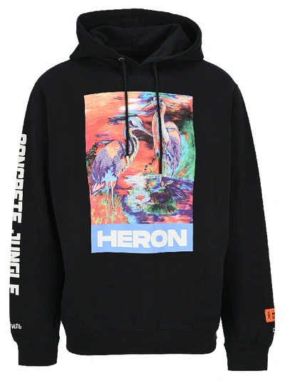 Shop Heron Preston Heron Hoodie In Black Multi