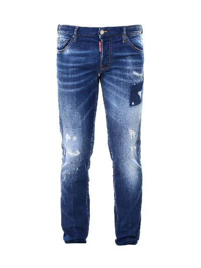 Shop Dsquared2 Slim Jean Jeans In Blu
