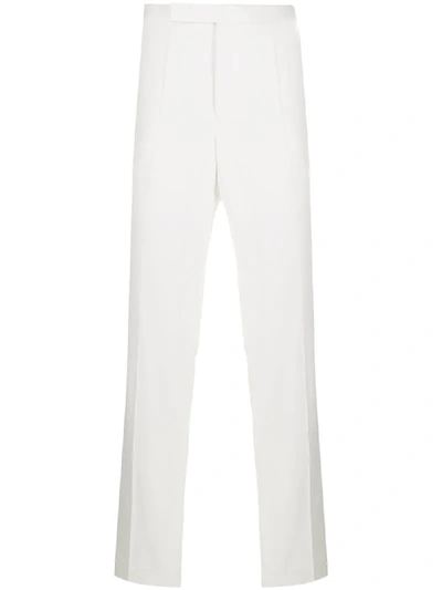 Shop Haider Ackermann Tailored Straight Leg Trousers In White