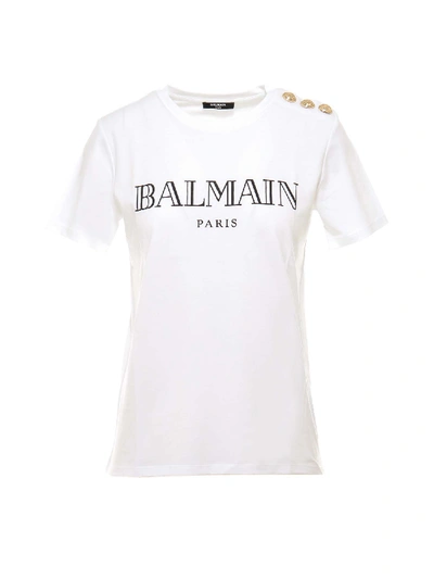 Shop Balmain Short Sleeve T-shirt