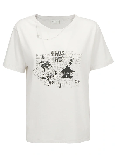 Shop Saint Laurent Short Sleeve T-shirt